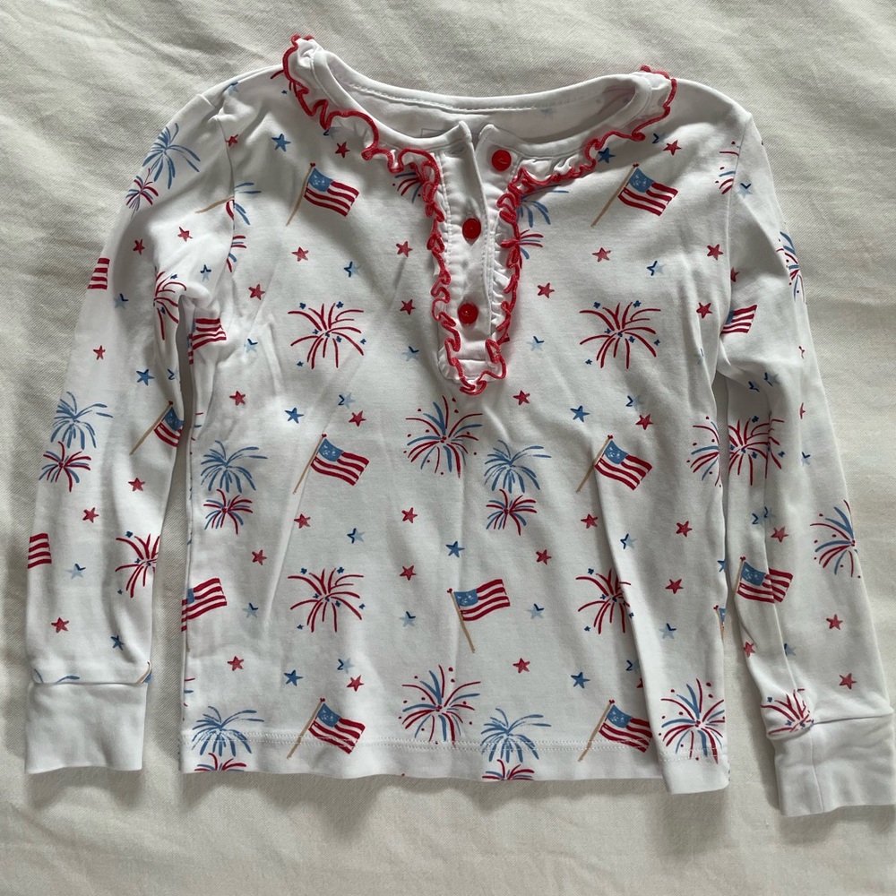 Little English 2-piece fireworks pajamas